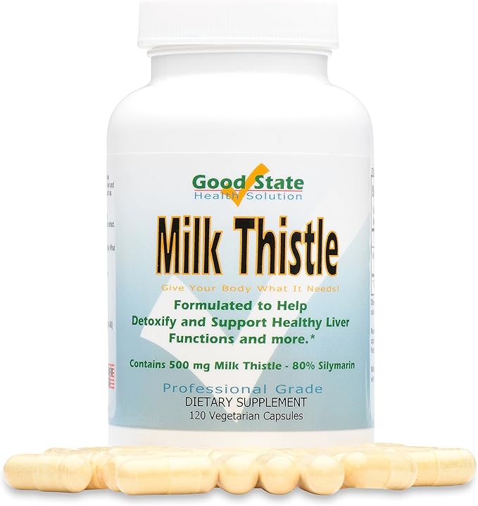 Good State - Milk Thistle Extract - (500 mg) (80% silymarin) (120 veggie capsules)