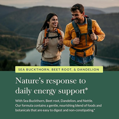Gaia Herbs Plant Force Liquid Iron - Vegetarian Iron Supplement to Help Maintain Healthy Iron & Energy Levels - with Star Anise, Sea Buckthorn, Beet Root, Dandelion & Nettle - 8.5 Fl Oz (25 Servings)