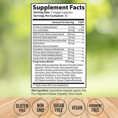 Liver Cleanse Detox & Repair – Milk Thistle Supplement for Liver Health – Liver Detox and Liver Support for Men and Women – Milk Thistle Liver Detox – Liver Pills – Non-GMO, Vegan, Made in USA