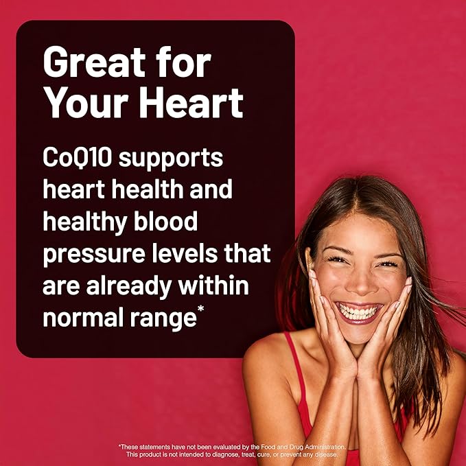 NatureWise CoQ10 200mg Softgels, High Potency Ubiquinone - Coenzyme Q10 Supplement - Antioxidant for Heart Health + Energy - Vegan, Non-GMO, Gluten-Free - 30 Count[1-Month Supply]
