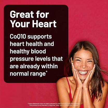 NatureWise CoQ10 200mg Softgels, High Potency Ubiquinone - Coenzyme Q10 Supplement - Antioxidant for Heart Health + Energy - Vegan, Non-GMO, Gluten-Free - 30 Count[1-Month Supply]