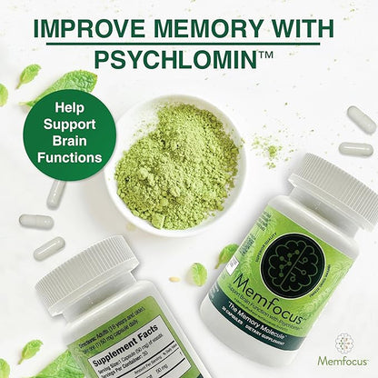 100mg Memory Health Capsules – Enhance Memory, Focus, and Mental Clarity with Psychlomin (6-MSITC) – 30 Capsules for Peak Memory Performance.