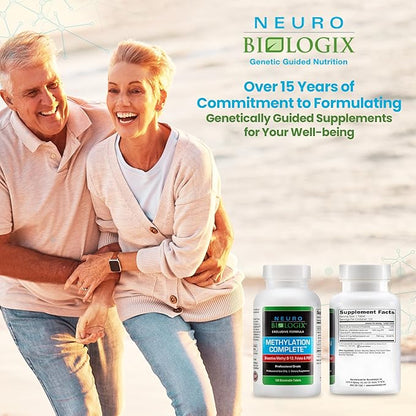 Methylation Complete - Methylated B Complex Vitamins to Aid Over 200 Body Processes - Methyl B Complex to Support Energy, Cell Function & Immunity - Enhanced Absorption with Methyl B12 B6 & Folate