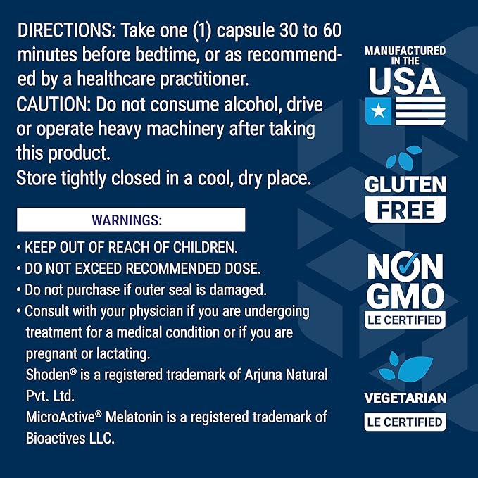 Life Extension Rest & Renew, for a Refreshing & Restorative Night’s Sleep, Gluten-Free, Non-GMO, Vegetarian, 30 Capsules