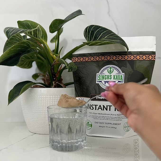 Micronized Instant Kava Powder-Fijian Kava (4oz), 4 Ounce (Pack of 1)