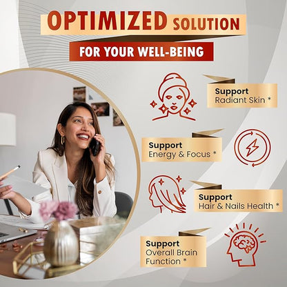 Vitamin B Complex - High Potency with Thiamin, Riboflavin, Niacin Vitamin B6, Folate, Vitamin B12 -Energy, Focus, Hair, Skin, Nails Support - 150 Count - Made & Tested in The USA