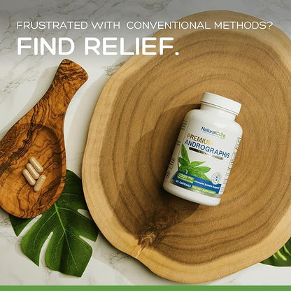 Premium Andrographis Paniculata Extract 1,200mg (100mg Andrographolides), 120 Capsules, Non-GMO, Vegan, Gluten Free