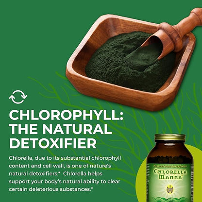 HealthForce SuperFoods Chlorella Manna - Tablets - 1200 Vegan Tablets