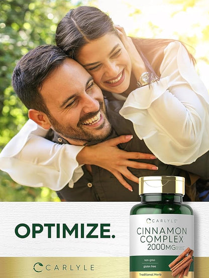 Carlyle Ceylon Cinnamon Complex with Gymnema and Mulberry | 150 Capsules | Non-GMO, Gluten Free Supplement
