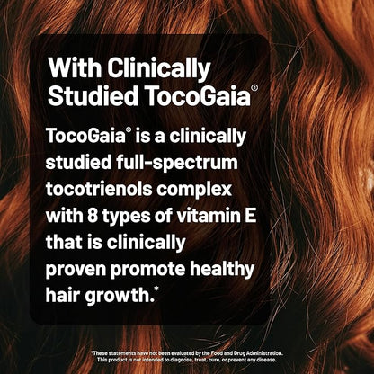 NatureWise Liquid Multivitamin Hair Growth for Women & Men + Clinically Proven Tocogaia®, Biotin, Vitamin D, E, B - Sugar Free Multivitamin for Hair Growth & Skin Elasticity - 30 fl oz[30 Servings]