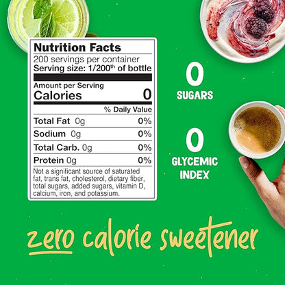Pyure Organic Stevia Liquid Sweetener Keto Sugar Substitutes, Zero Calorie, Zero Sugar, Zero Carb, Plant-Based Sugar Free Liquid Stevia Extract, Simply Sweet, 1.8 oz (Pack of 4)