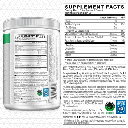 Original BCAA Powder 7g BCAA and 2.5g L-Glutamine, Sugar Free Post Workout Muscle Recovery Drink with Amino Acids for Men & Women, 30 Servings