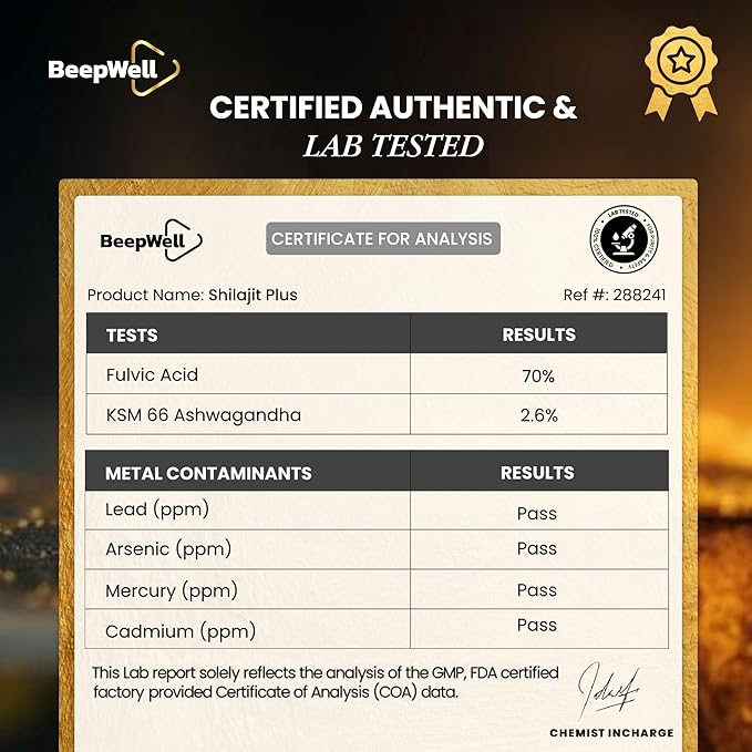 Pure Himalayan Organic Shilajit Resin Extract for Men & Women- 100% Natural Ashwagandha Black Pepper Shilajit Resin for Men Women Gold Ayurvedic,Fulvic Acid 85 + Trace Minerals, 50 Servings, 40 Grams