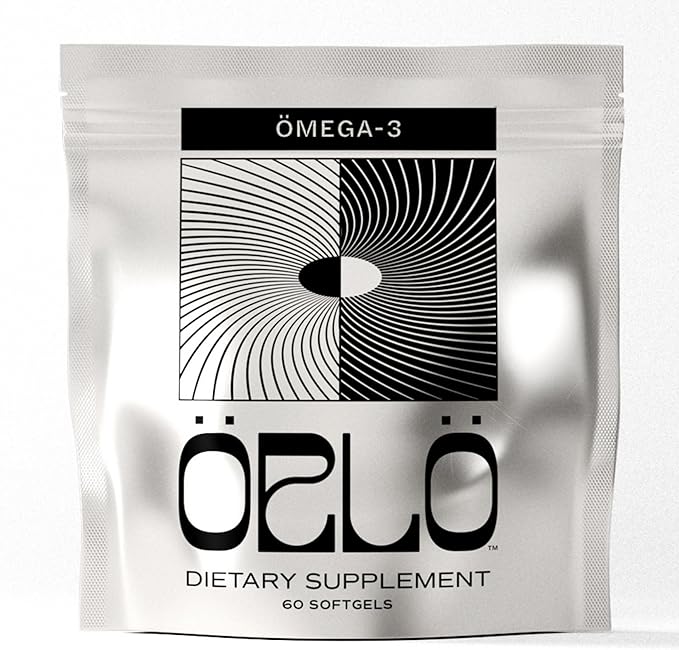 Orlo Omega 3 - Triple Strength Vegan Omega3s Supplement - Plant Based DHA & EPA Fatty Acids - Algae Omega-3 Oil - Krill or Fish Oil Alternative (60 Mini Softgels)