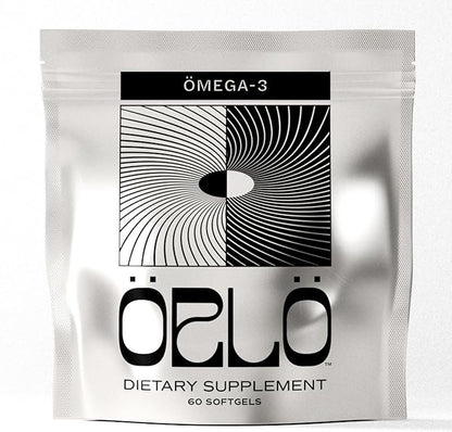 Orlo Omega 3 - Triple Strength Vegan Omega3s Supplement - Plant Based DHA & EPA Fatty Acids - Algae Omega-3 Oil - Krill or Fish Oil Alternative (60 Mini Softgels)