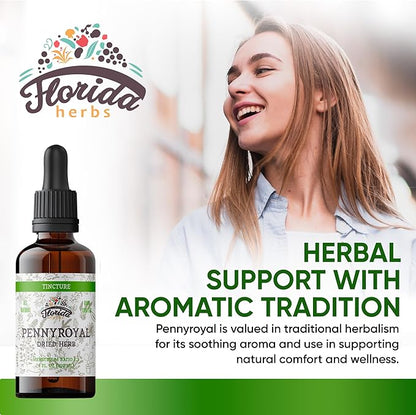 Pennyroyal Tincture, Organic Pennyroyal Extract (Mentha pulegium) Dried Herb, Non-GMO in Cold-Pressed Organic Vegetable Glycerin 2 oz, 670 mg