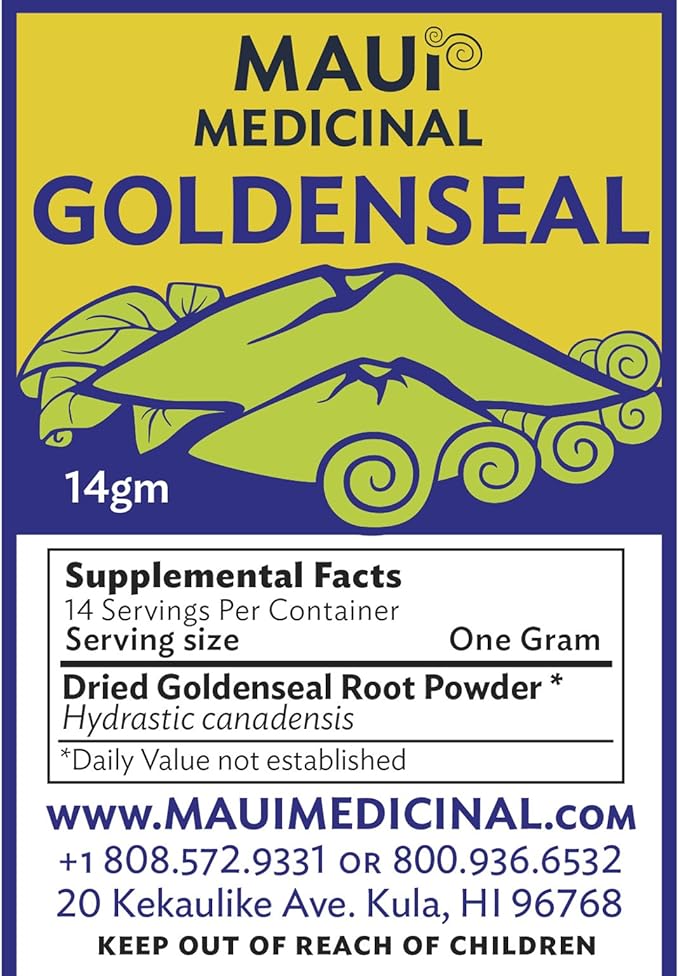 Goldenseal Root Powder **USA Grown & Packaged** 14 gm = 1/2 Ounce