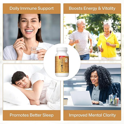 Vita Green Reishi Mushroom Capsules for Energy, Memory, and Immune Support – Pure Reishi Supplement with Natural Antioxidants for Daily Wellness and Energy – 72 Capsules