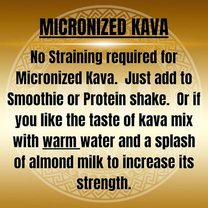 TUI KAVA Premium Wellness KAVA - MICRONIZED Noble Kava 100g (3.5oz) - Trial/Travel Size | Very Heady | All Natural Relaxation | Increase Focus | Mood/Sleep Support | Stress Relief | NO Straining