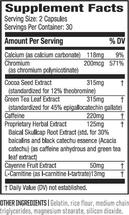 Twinlab Ripped Fuel Extreme - Energy Supplement to Support Weight Management & Muscle Health - 60 Capsules