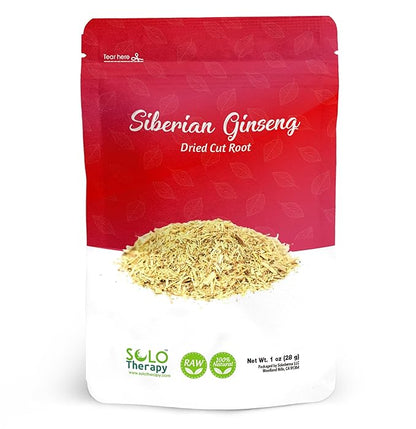 Siberian Ginseng Root 28 Grams - Cut and Sifted - Siberian Ginseng Tea - Eleutherococcus Senticosus - Resealable Bag (Siberian Ginseng Root)