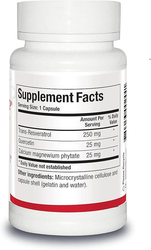 Biotics Research ResveraSirt HP Formulated by Dr. Mark Houston, Trans Resveratrol, Quercetin, Increase Sirtuin Activity, Cardiovascular Support, Heart Power, Vascular Support, 30 Capsules