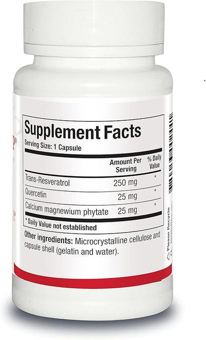 Biotics Research ResveraSirt HP Formulated by Dr. Mark Houston, Trans Resveratrol, Quercetin, Increase Sirtuin Activity, Cardiovascular Support, Heart Power, Vascular Support, 30 Capsules