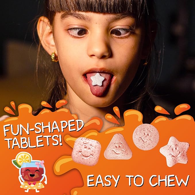 VAL Magnesium for Kids | High-Absorption Magnesium for Calm, Relaxation & Focus | Mg Glycinate, Citrate & Taurate | with Vitamin B6, D & C | Sugar-Free, Non-GMO | 60 Chewable Tablets