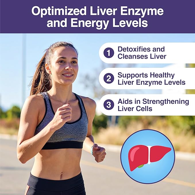 Liver Support Plus with Milk Thistle, Alfalfa Leaf, Vitamins D3 and B12 Advanced Formula