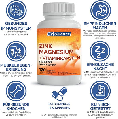 High Absorption Zinc and Magnesium Bundle for Muscle Recovery - Zinc Supplement and Transdermal Magnesium Gel for Leg Cramps