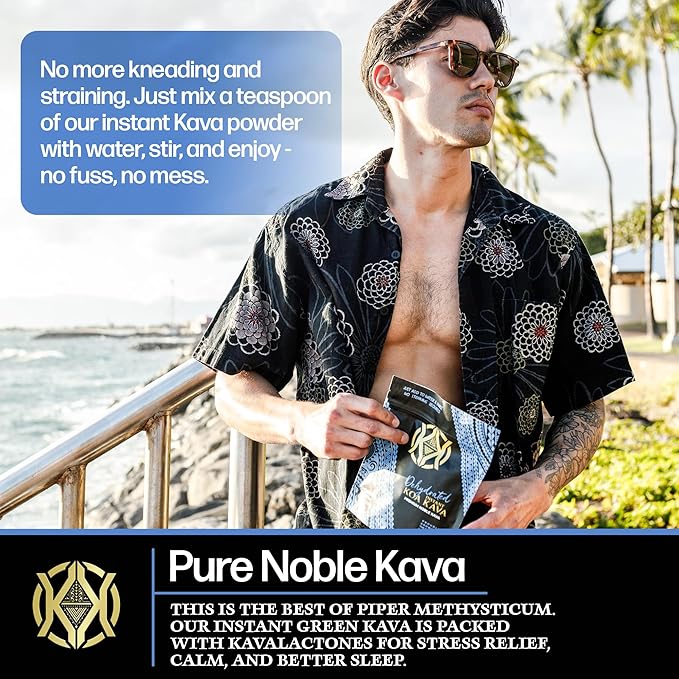 Koa Kava Dehydrated Instant Kava - 100% Dehydrated Instant Green Fijian Kava Root Powder, 4 oz (113g)