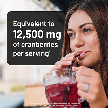 NatureWise Cranberry Pills for Women - Extract Equal to 12,500mg* Cranberry Supplement + Vitamin C & E - Cleansing Urinary Tract & Bladder - Vegan, Non-GMO, Sugar-Free - 360 Capsules[6-Month Supply]