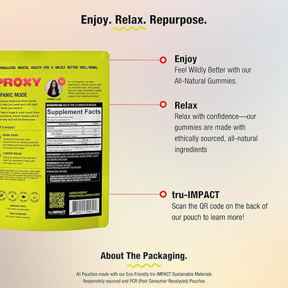 Kava Kava Stress Relief with Instant Kava Root & Lemon Balm - Watermelon Flavor, Natural Flavoring, No Artificial Additives, Travel Friendly Calming Support for Adults - Proxy Panic Mode