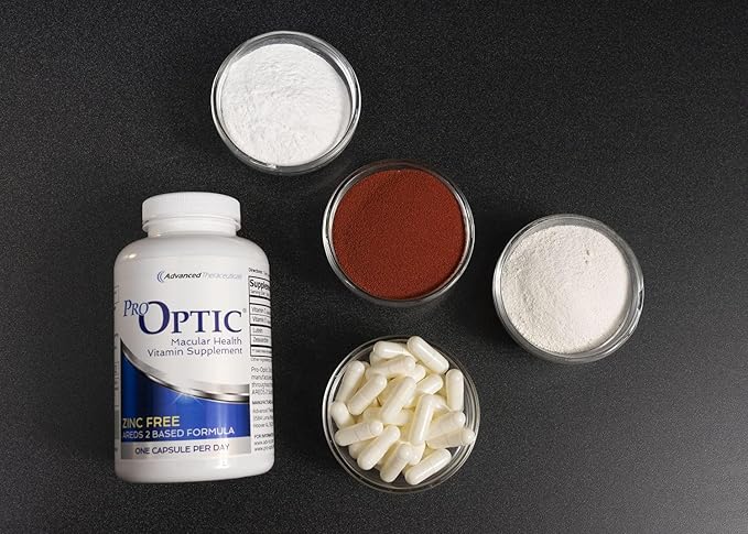 PRO-Optic Traditional (ZINC Free) AREDS 2 Formula - One Capsule Per Day / 90 Capsules / 3 Month Supply