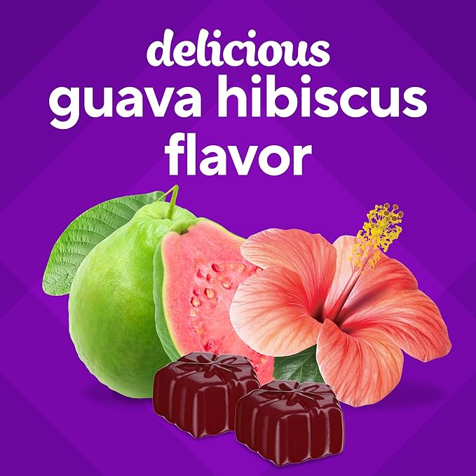 Vitafusion Iron Gummy Vitamin Supplement, Supports Red Blood Cell Production*, Guava Hibiscus Flavor, 30 Servings, 60 Count