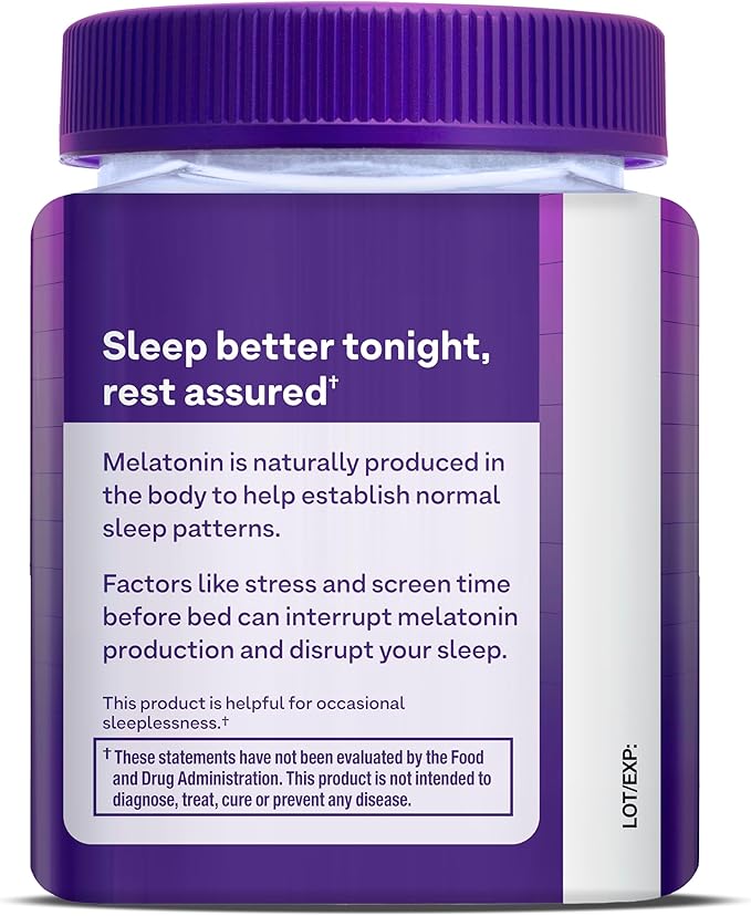 Natrol Melatonin Gummies, Sleep Support for Adults, 3 mg Melatonin Supplement for Sleeping, 70 Strawberry-Flavored Gummies, Up to a 70 Day Supply