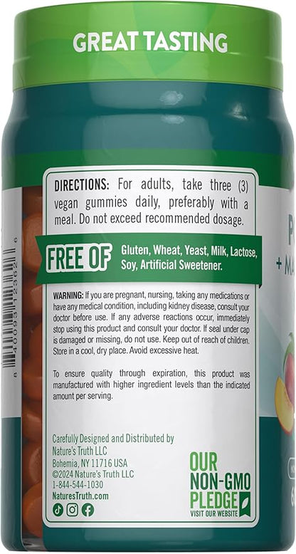 Nature's Truth Potassium Magnesium Citrate Gummies | 60 Count | Vegan, Non-GMO & Gluten Free Supplement