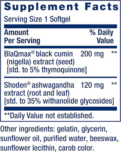 Life Extension Serene Sleep – Ashwagandha, Black Cumin – Sleep Supplement, Calm, Relaxation, Sleep Support Without Melatonin – Once-Daily, Gluten-Free, Non-GMO – 30 Softgels