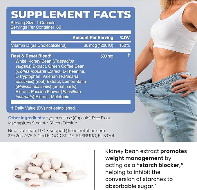 Night Time Fat Burner to Shred While You Sleep | Belly Fat Burner, Carb Blocker & Weight Loss Support Supplements | Lose Weight, Support Metabolism & Fall Asleep Fast | 60 Nighttime Diet Pills
