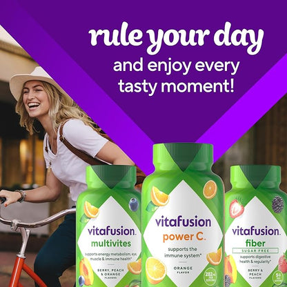 Vitafusion Power C Gummy Immune Support* with Vitamin C, Delicious Orange Flavor, 63ct (21 Day Supply)