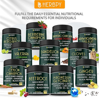 7in1 Turmeric and Cayenne Pepper Supplement - Digestion, Immune, Brain & Heart Health Support with Ceylon, Ginger, Garlic, Beetroot - 2Pack60