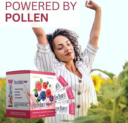Youngevity Pollen Burst Energy Drink - Strawberry Acai 30 Count Box