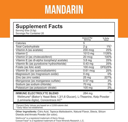 Immune Support + Electrolytes | 1000mg Vitamin C, Zinc & Chromium | Hydration & Wellness Powder | Sugar-Free, Fast-Absorbing Drink Mix | Easy-to-Mix Packets for Daily Use, Travel & Recovery