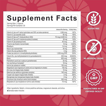 Celebrate Vitamins CelebrateONE 18, 18mg Iron - One A Day Bariatric Multivitamin, Essential Vitamins & Minerals - Gastric Bypass & Sleeve Gastrectomy Supplement (30 Capsules)