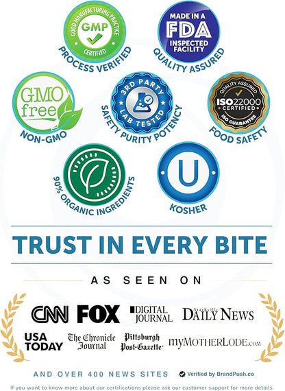 Lunakai USA Made Pure Shilajit Gummies 1200mg with Ashwagandha & Chaga - Himalayan Shilajit for Men & Women, Energy & Vitality Support, 60ct