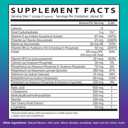 Zipfizz Muscle Recovery Drink Mix: Enhance Performance with Vitamins, Minerals, and Amino Acids for Rapid Muscle Repair and Recovery - Includes L-Glutamine, Tart Cherry Extract, L-Carnitine