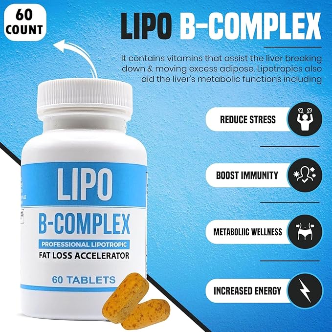 Lipo B-Complex Lipo BC 60 Tablets Manufactured for ES Global Brands