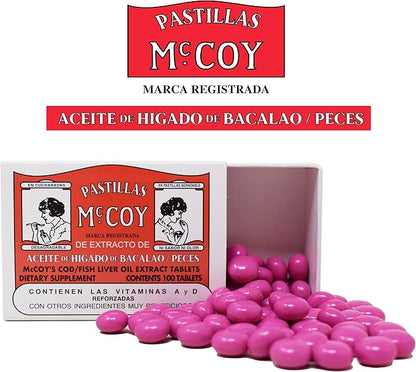 Mccoy Cod/Fish Liver Oil Extract Tablets 100