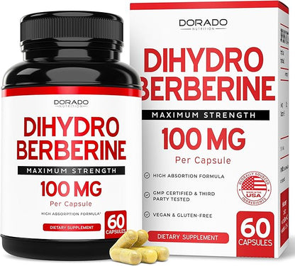 Night Time Fat Burner Gummies (60 Count) - Weight Loss & Metabolism Melatonin Supplement and Dihydroberberine (60 Capsules) Patented GlucoVantage Super Berberine - Third Party Tested, Vegan & USA Made