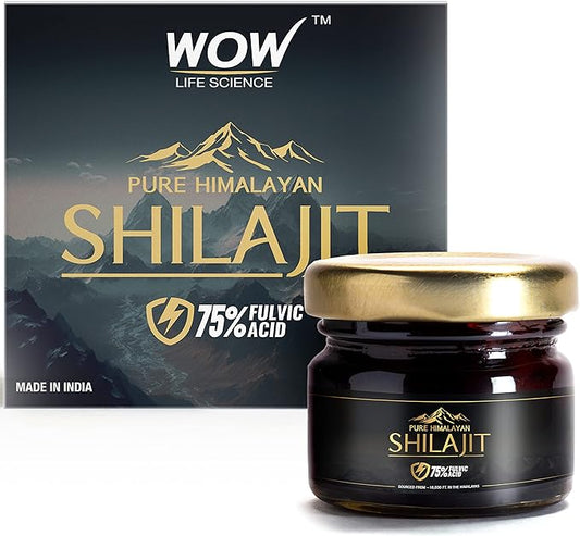 Pure Himalayan Shilajit/Shilajeet Resin - 20g | Guaranteed 75%+ Fulvic Acid | Sourced from ~18,000 ft | for Stamina, Endurance & Strength | Contains Lab Certificate